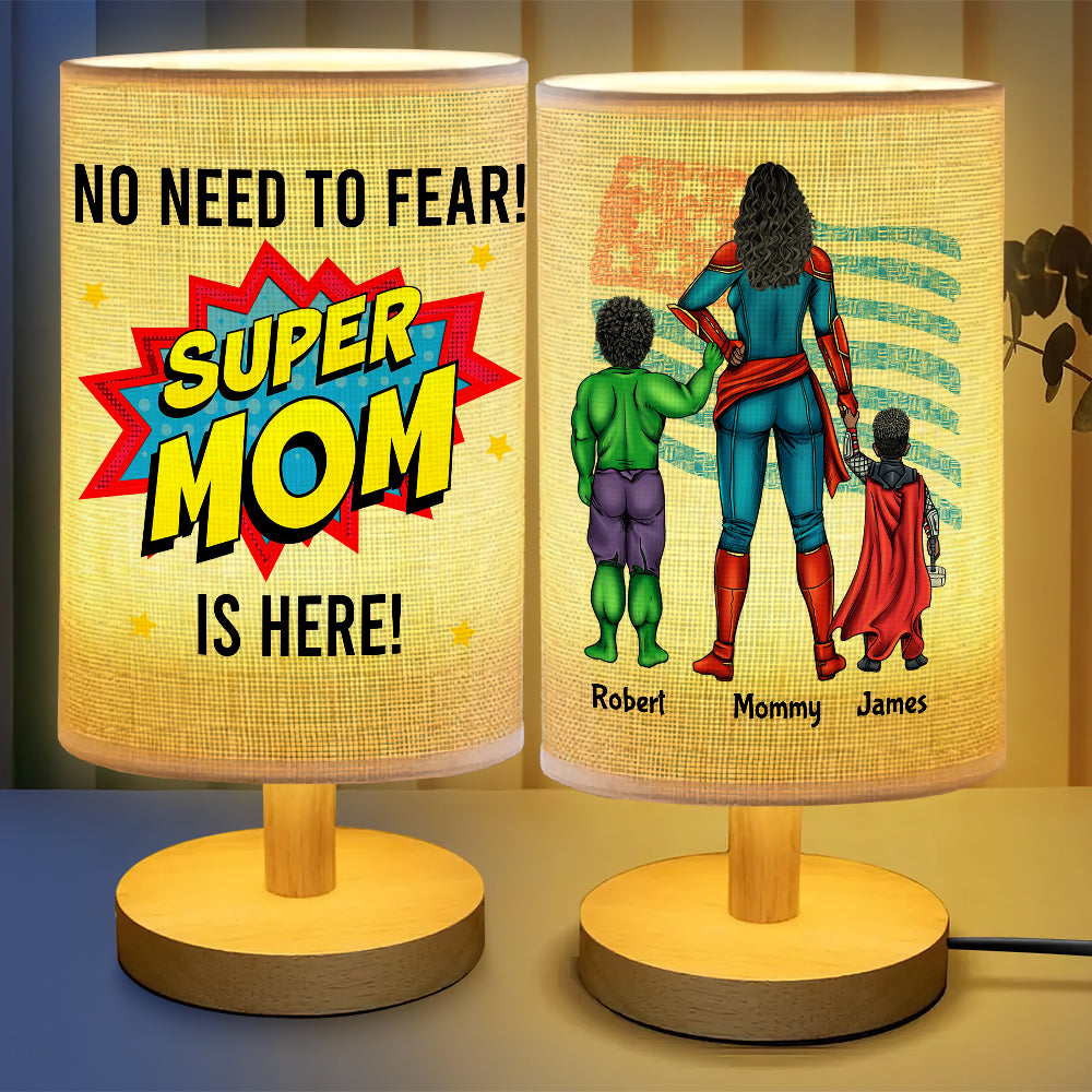 Personalized Gift For Mom Table Lamp Mother's Day Super Mom 04HUDT250325PA-Homacus