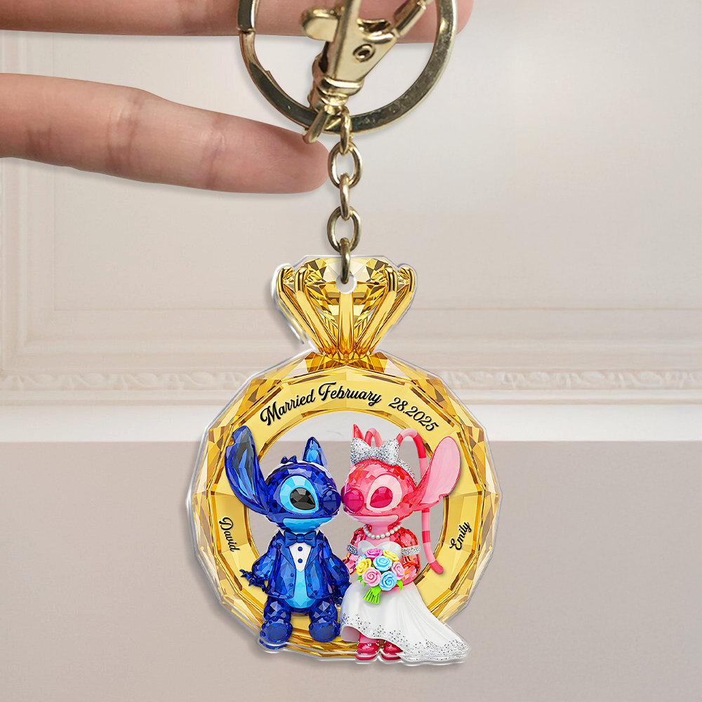 Couple Anniversary Keychain -Personalized Gifts For Couple 04ohpu290525-Homacus