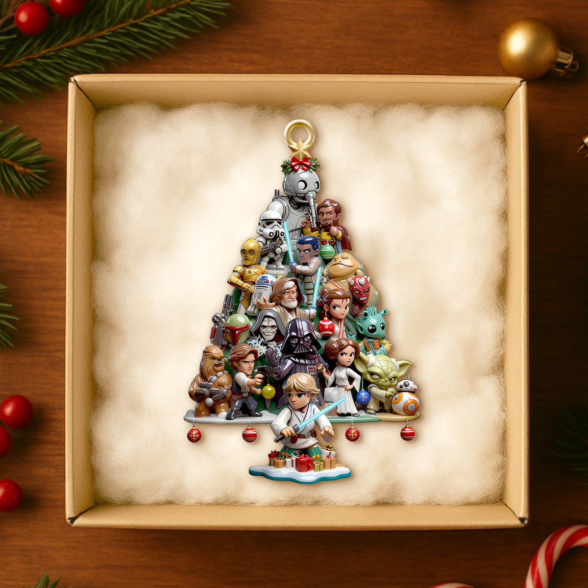 Cosmic Troop Christmas Tree Ornament, Personalized Gifts For Movie Fans 01qhdt071025-Homacus