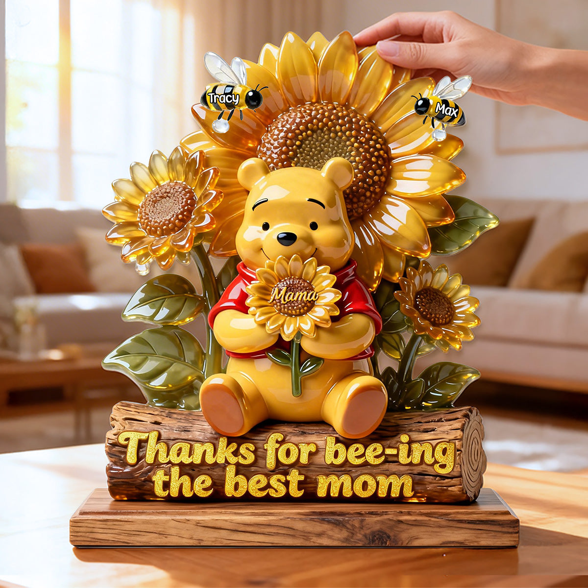 The Best Mom Acrylic Plaque - Personalized Gift For Mothers 04tomg240226-Homacus