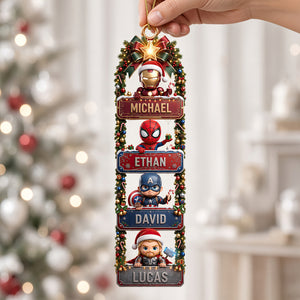 Protection Warrior Family Acrylic Ornament - Personalized Christmas Gifts For Family 02padt230926-Homacus