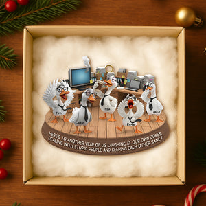 Silly Goose Coworker Christmas Ornament Personalized Gifts 06KIDT131125-Homacus