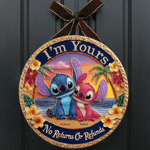 Blue Monster Fans Wood Sign - Personalized Gifts For Couple 03tgqn230525-Homacus