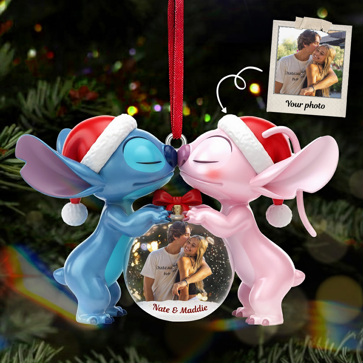 Personalized Gifts For Couple Christmas Ornament 04pgmg251025-Homacus