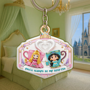 Best-tea Acrylic Keychain - Personalized Gifts For Best Friends 03NALU030625-Homacus