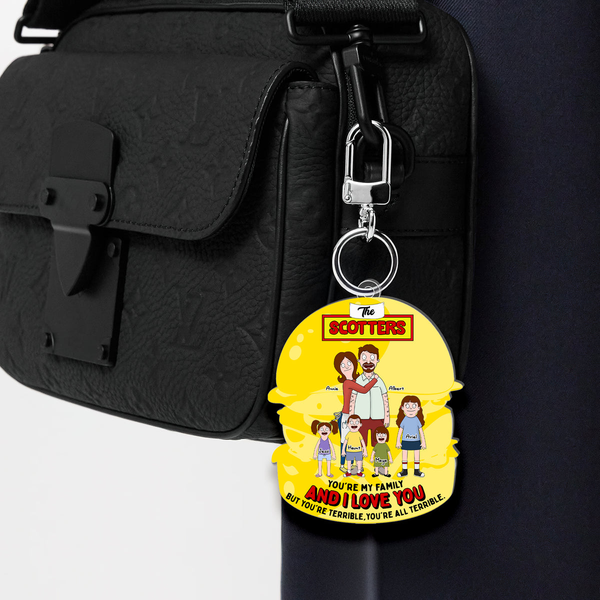 Personalized Gifts For Family Keychain 01hulu070225hg-Homacus