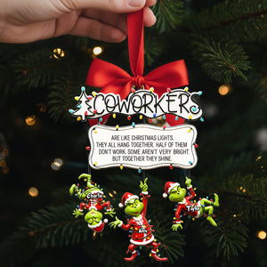 Fun Co-workers Hanging Together Ornament - Personalized Gifts For Collague 01QHLU091025-Homacus
