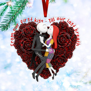 Spooky Love Christmas Ornament Personalized Gifts For Couple 04TGQN151025-Homacus