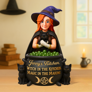 Kitchen Witch Acrylic Plaque - Personalized Gifts For Witches 01ohpu170625-Homacus