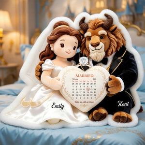 Fairytale Couple Pillow - Personalized Gifts For Couple Anniversary Pillow 02TGQN020626