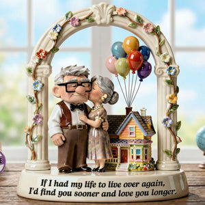 Kissing Old Couple Acrylic Plaque - Personalized Gift For Couples 01NAQN270126-Homacus