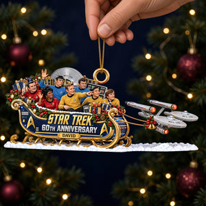 Galactic Sleigh Ride Christmas Ornament - Personalized Gifts 06ohdt091026-Homacus