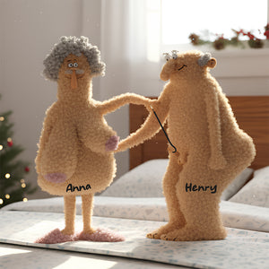 Naughty Old Couple Pillow Personalized Gifts For Couple 03OHDT131125