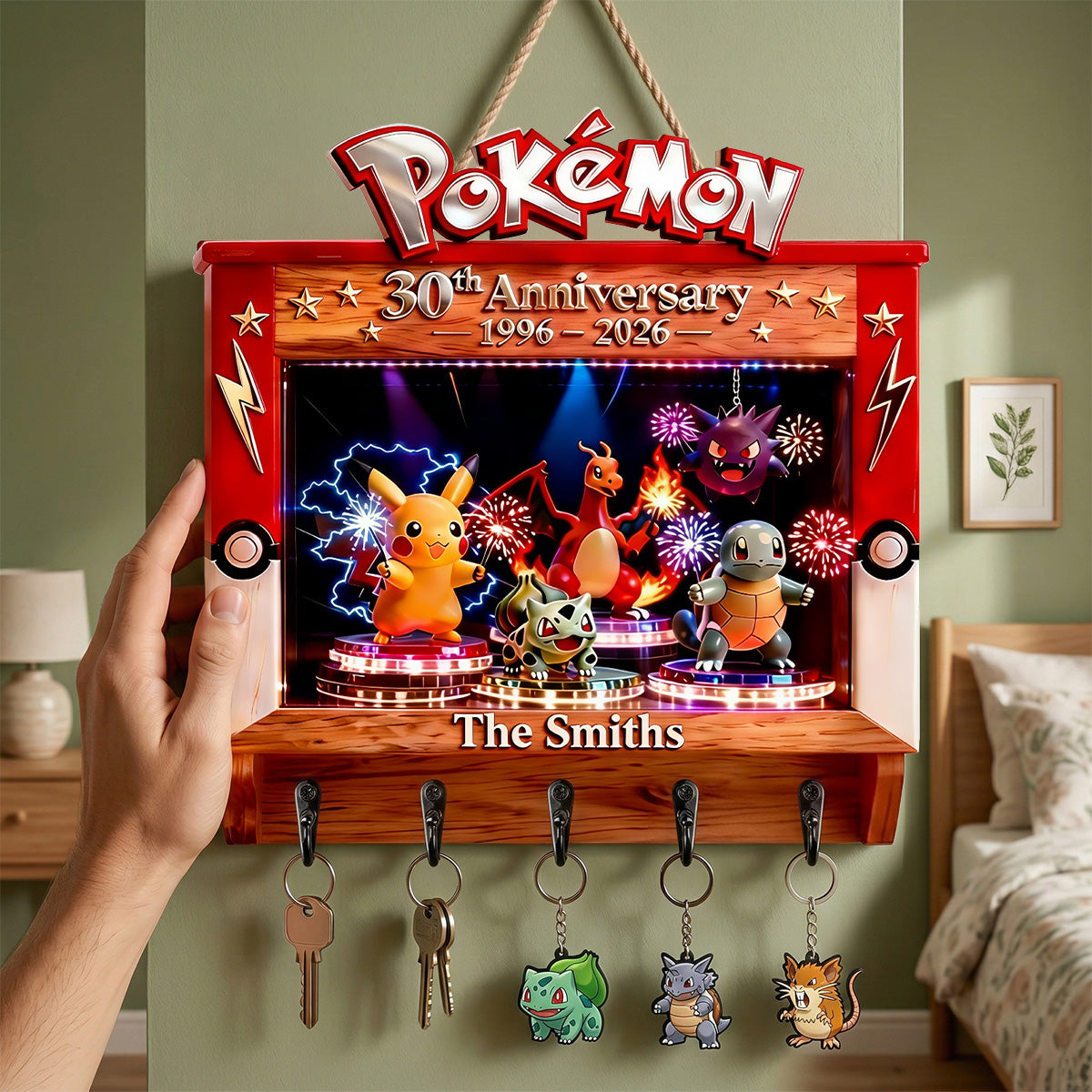 30th Anniversary Key Hanger For Game Lovers - Personalized Gifts 05tgmg020326-Homacus