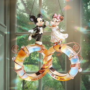 Wedding Couple Suncatcher Ornament - Personalized Gifts For Couple 03nata231225-Homacus