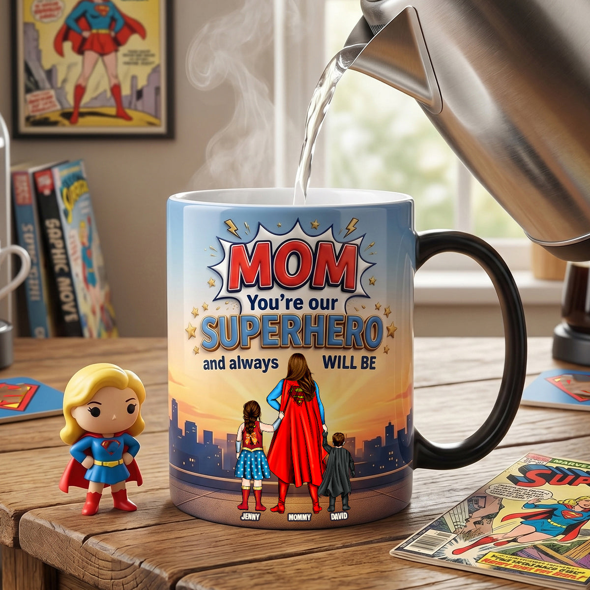 Fearless Guardian Mom Magic Mug - Personalized Gifts For Mothers 04natn140426-Homacus