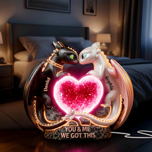 Heartflow Together Acrylic Light Box - Personalized Gift For Couples 05PGLU271125-Homacus