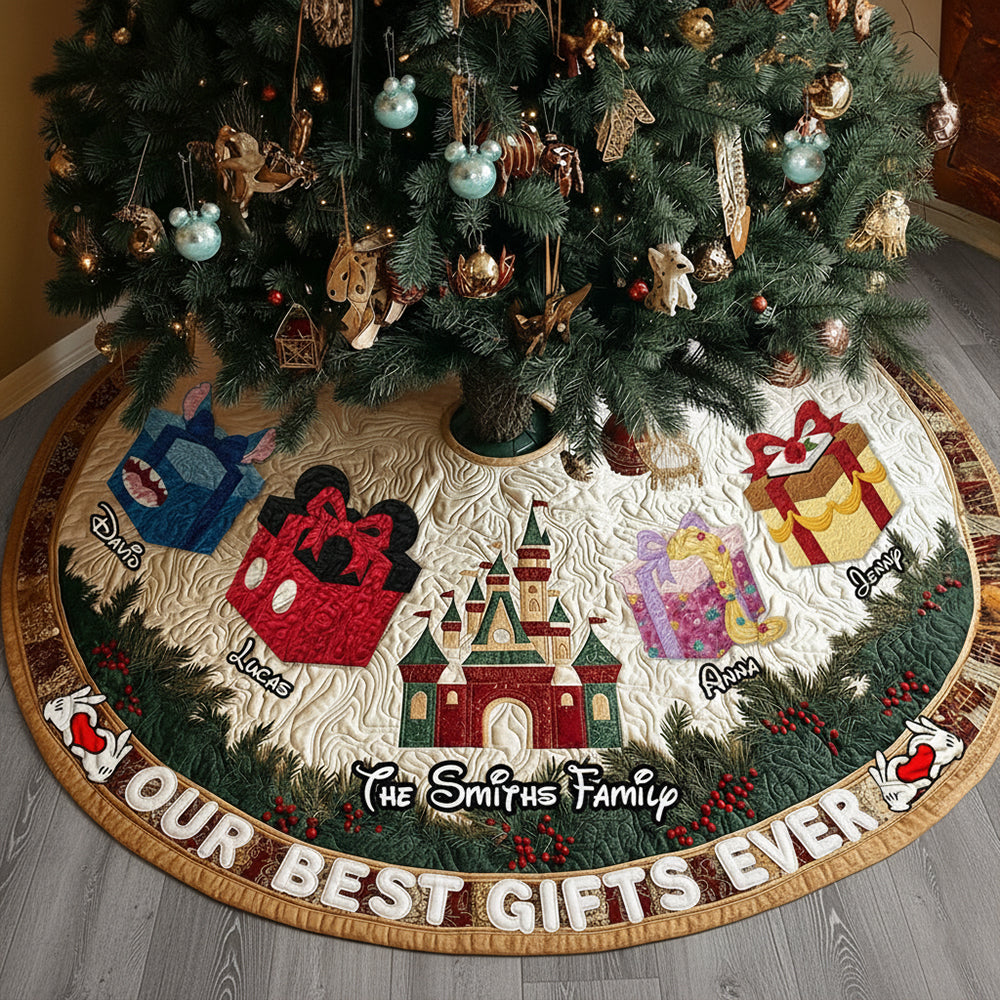 Best Gifts Family Gathering Quilted Tree Skirt, Personalized Gifts For Family 05qhtn011025-Homacus