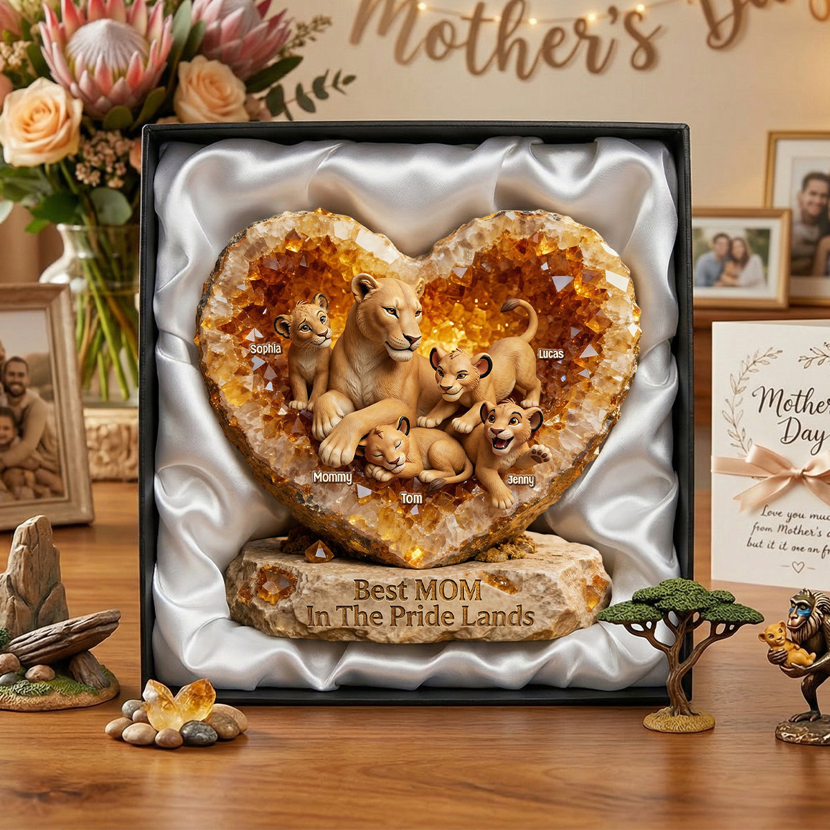 Best Mom In The Pride Lands Acrylic Plaque - Personalized Gifts For Mom 02HUTN040226-Homacus