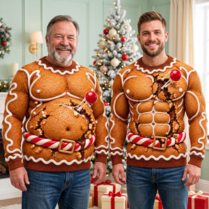 Gingerbread Ugly Sweater - Personalized Gifts For Christmas 04hadt161026-Homacus