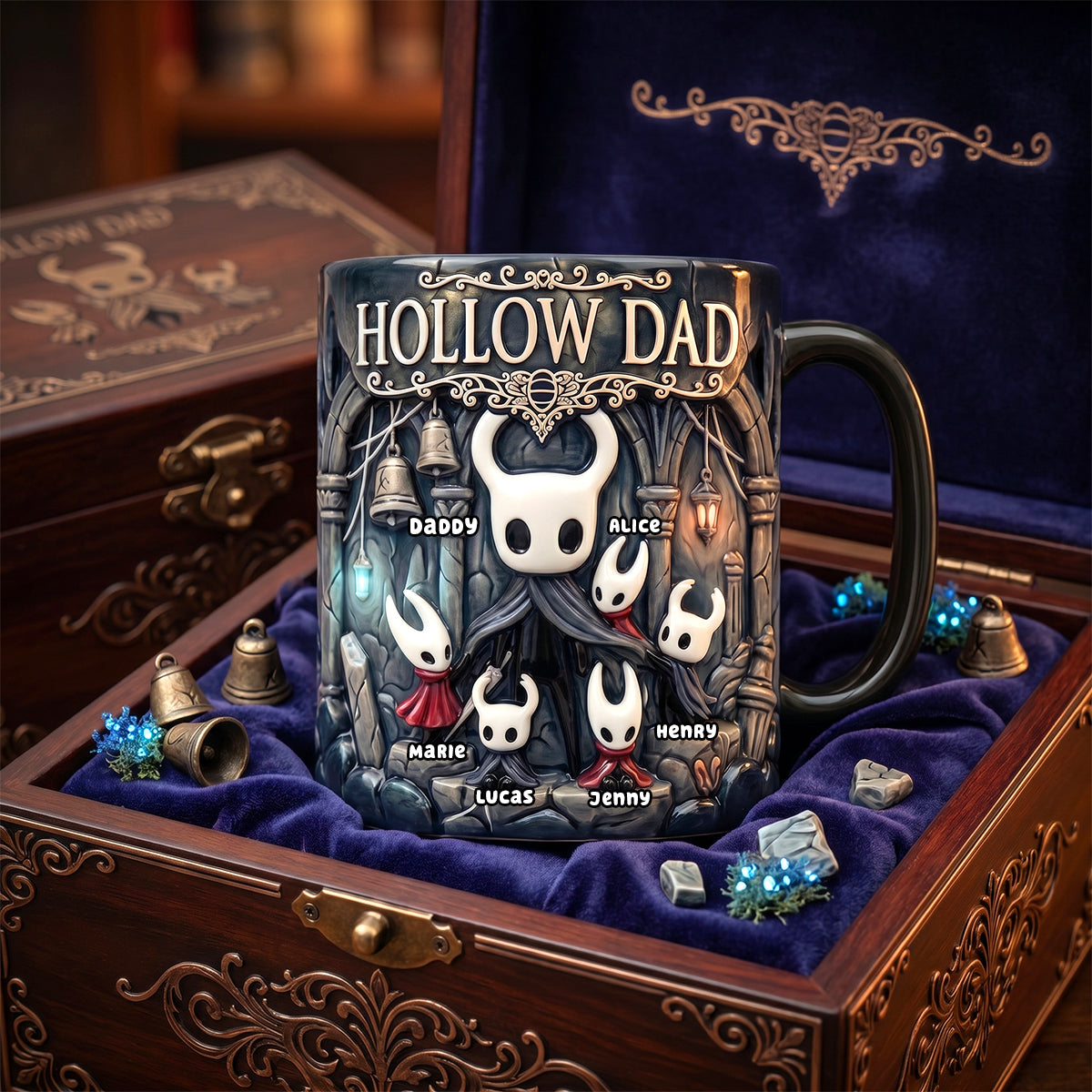 Gamer Dad And Little Adventurers Coffee Mug - Personalized Gifts For Dad 03NADH140526-Homacus