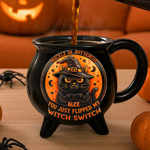 Cat Witch Mode Cauldron Mug, Personalized Gifts For Witch And Cat Lovers 01qhta210825-Homacus