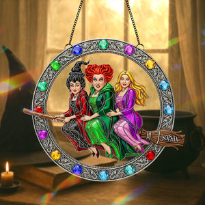 Enchanted Witches Trio Suncatcher - Personalized Gifts For Witch Lovers 04ohtn190825-Homacus