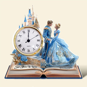 Couple Desk Clock Plaque - Personalized Gifts For Couple 03TGQN240525-Homacus