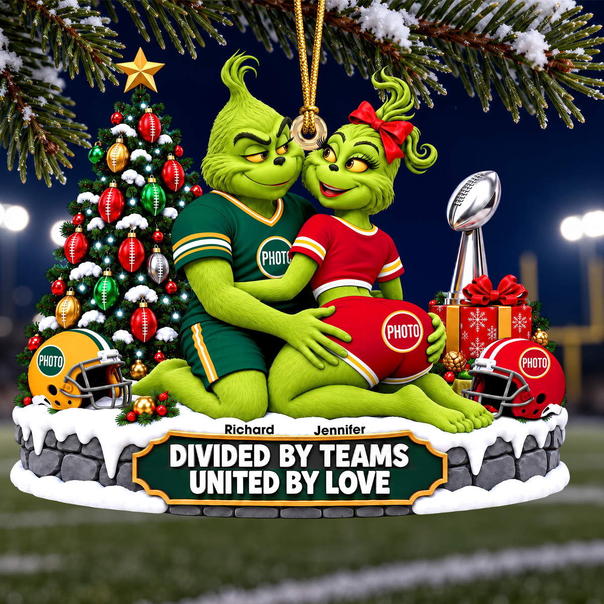 Rivals On Game United By Love Ornament - Personalized Christmas Gifts For Couple 01ohqn061026-Homacus