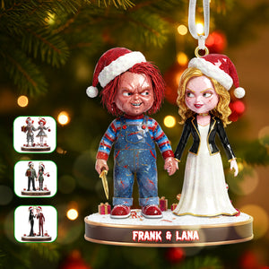 Horror Couple Ornament - Personalized Gift For Couple Christmas Ornament 01OHMG101025-Homacus