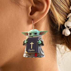 Baby Alien Acrylic Earrings – Personalized Gifts For Christians 03naqn090725-Homacus