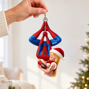 Upside Down Naughty Kiss Couple Ornament - Personalized Christmas Gifts For Couple 07huqn211026-Homacus