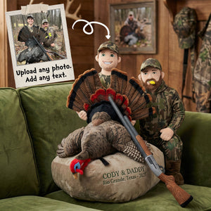 Custom Photo Hunting Trophy Pillow - Personalized Gifts For Hunting Lovers 04QHMG111225-Homacus