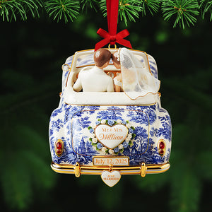 Personalized Gifts For Christmas, Newlywed Toile de Joy Custom Shape Acrylic Ornament 04pgta081025-Homacus