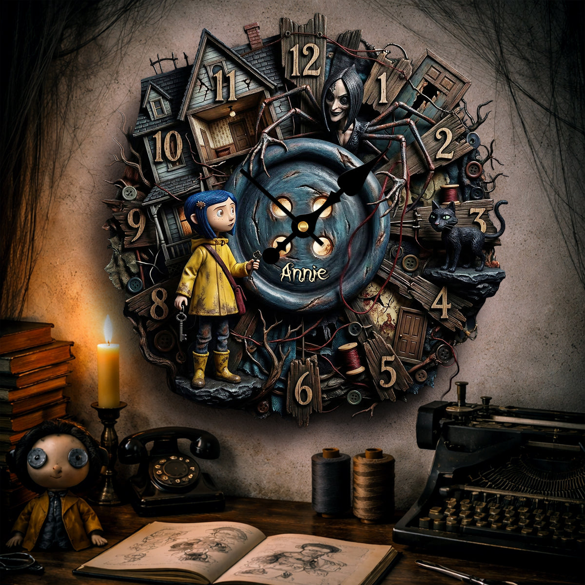Nightmare Hanging Wall Clock - Personalized Gifts 02palu190326-Homacus