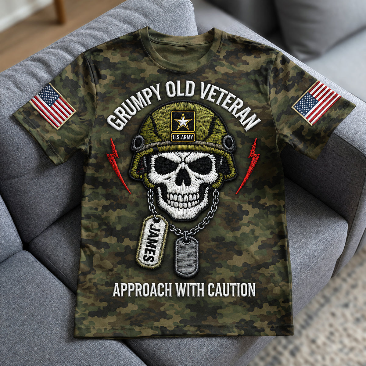 Grumpy Old Veteran Shirt - Personalized Gifts For Veterans 03naqn290526-Homacus
