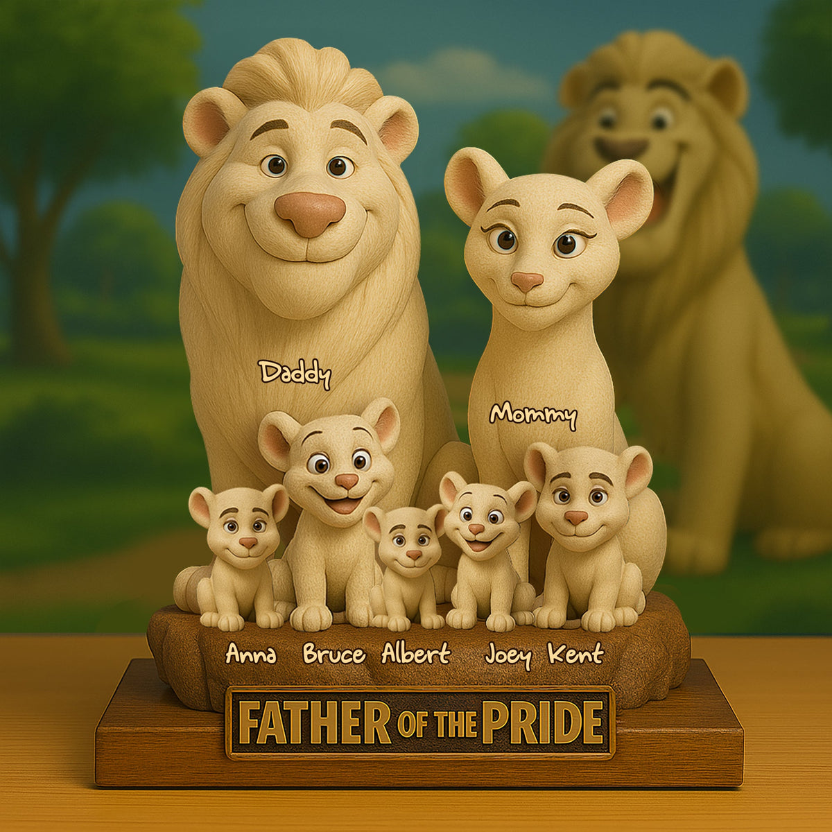 Personalized Gifts For Family Acrylic Plaque- Roaring Family Together-Homacus