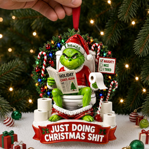 Hilarious Character Bathroom Ornament - Personalized Gift For Christmas 08TYLU160926