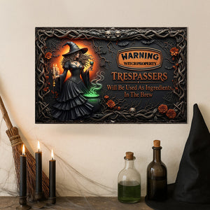 Witch Metal Sign - Personalized Gifts For Witch Fan 01pgmg180725-Homacus