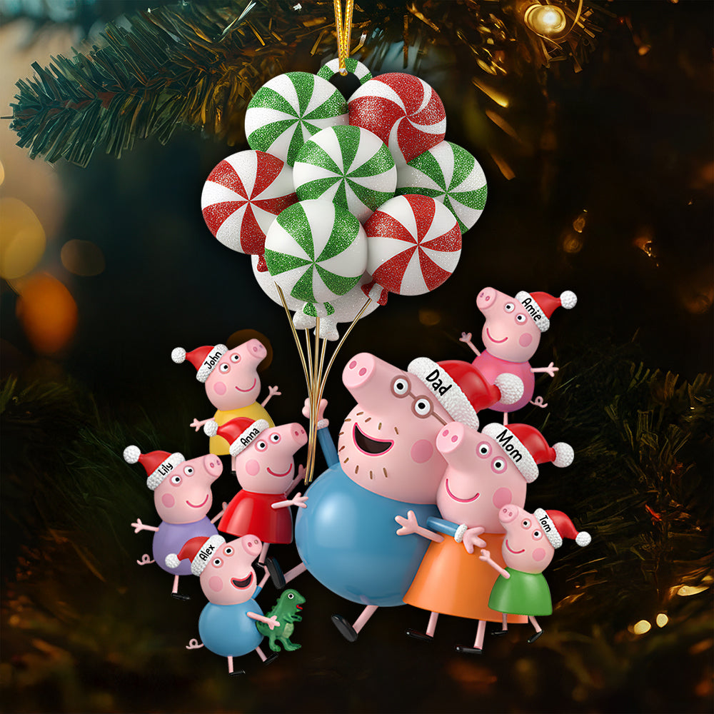Festive Family Fun Christmas Ornament Personalized Gifts For Family 01NADT260925-Homacus