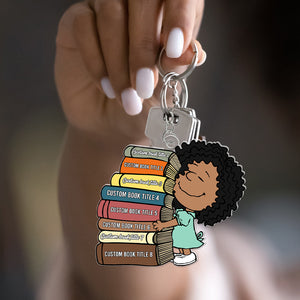 Personalized Gifts For Book Lovers Keychain, Custom Favorite Book Title 02qhqn090125hg-Homacus