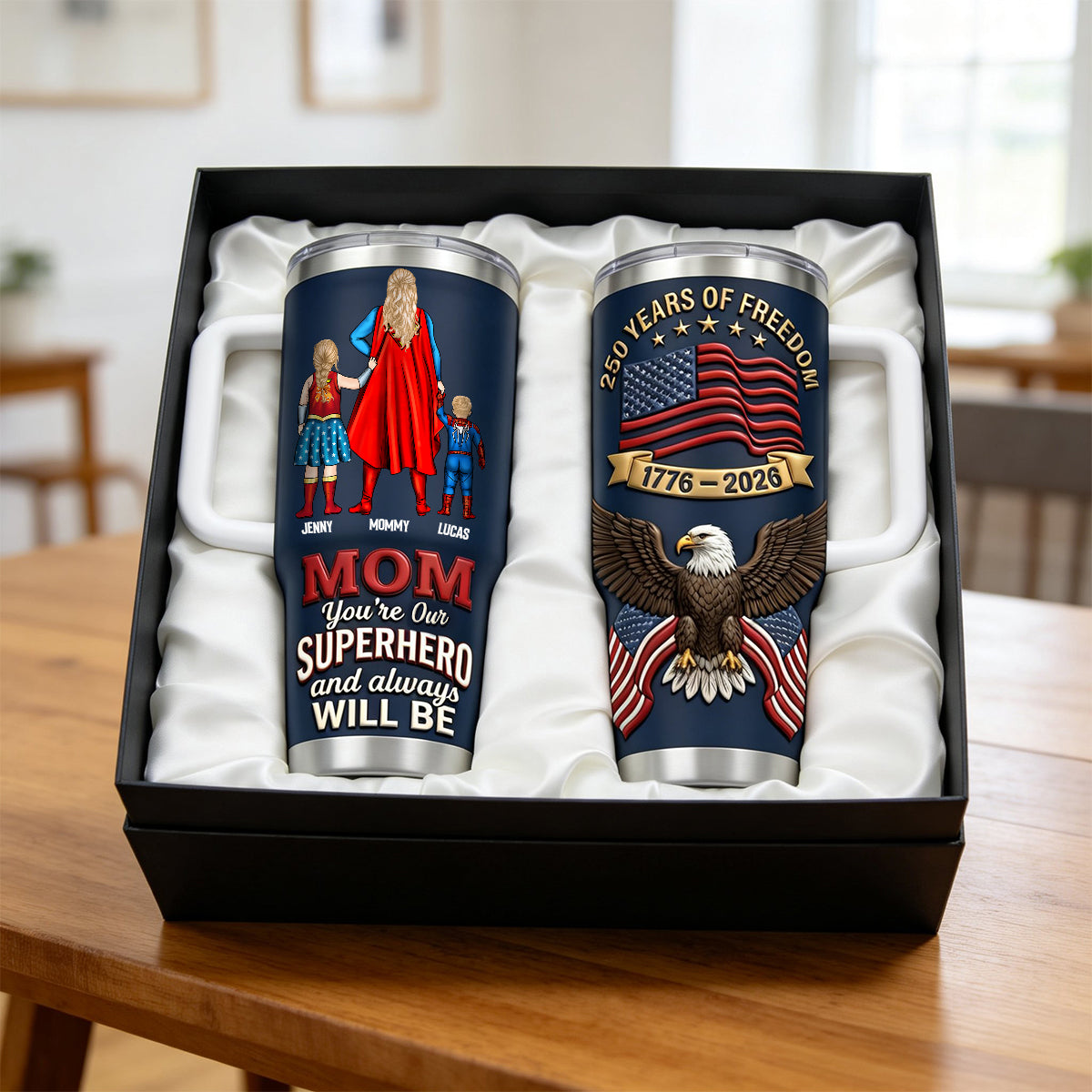 250 Years Of Freedom Mom and Kids Tumbler - Personalized Gifts For Mother 01natn040326-Homacus