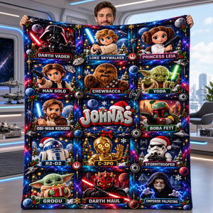 Merry Force-mas Blanket - Personalized Christmas Gifts 02PALU231026-Homacus