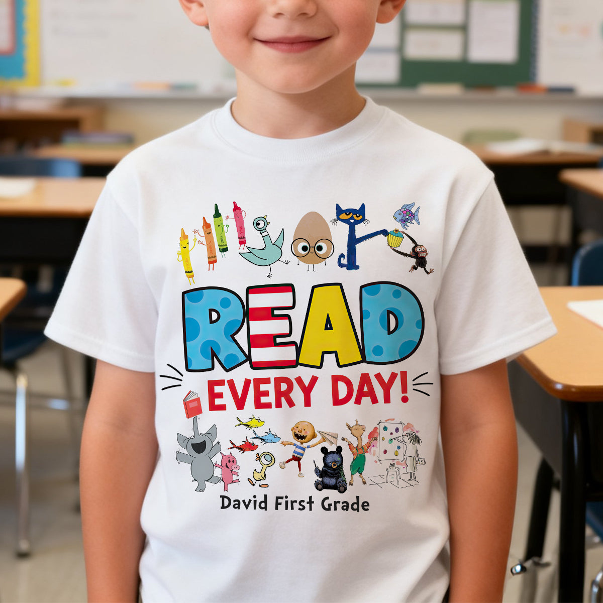 Read Everyday Shirt - Personalized Gifts For Teacher 04hutn110226-Homacus
