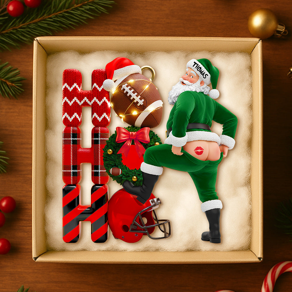 Funny Santa Christmas Ornament Personalized Gifts 01OHDT251025-Homacus