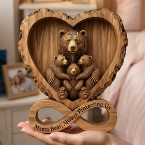 Mama Bear Acrylic Plaque - Personalized Gifts For Mother 07hyqn300126-Homacus