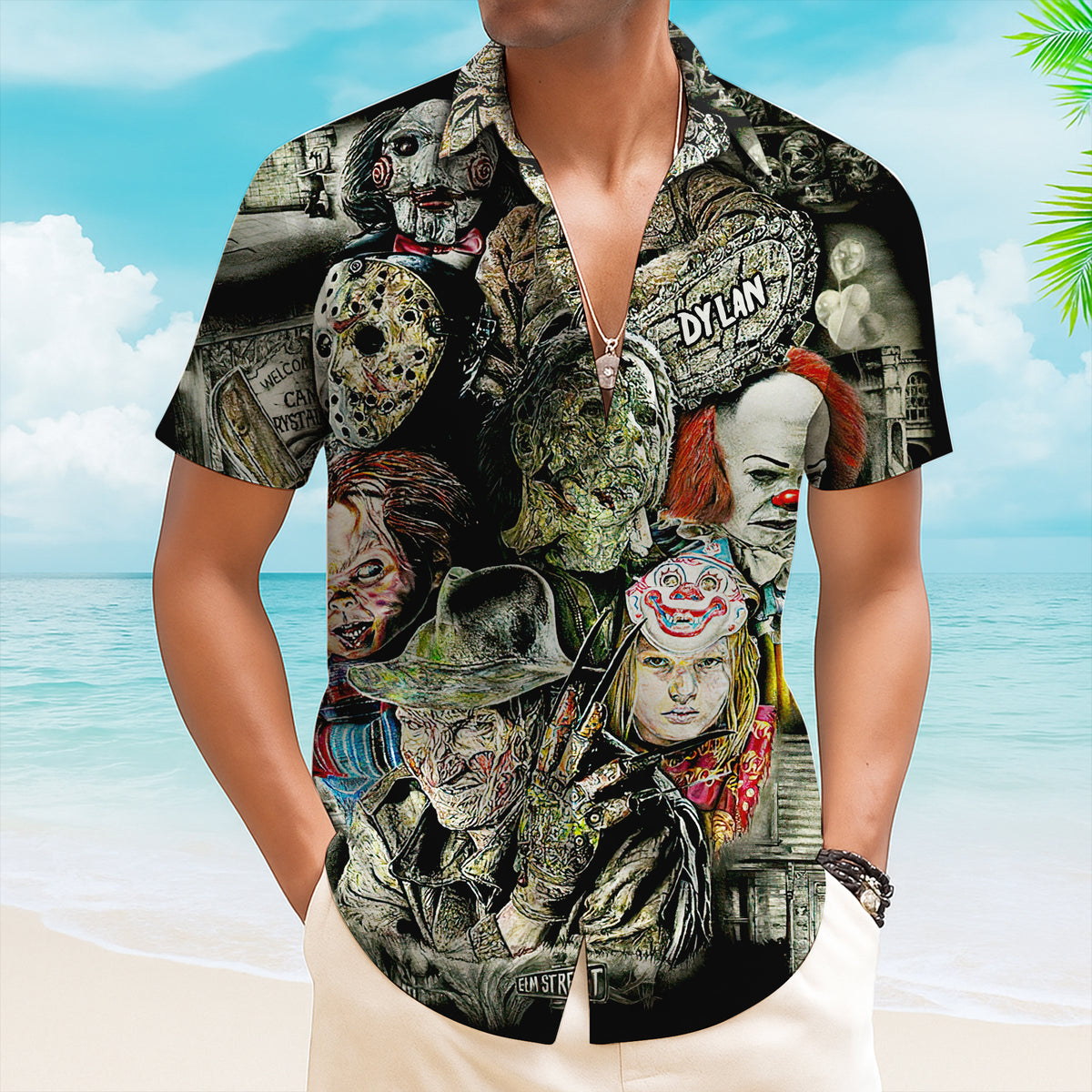 Horror Hawaiian Shirt Personalized Gifts For Movie Fans 04ACDT110625-Homacus