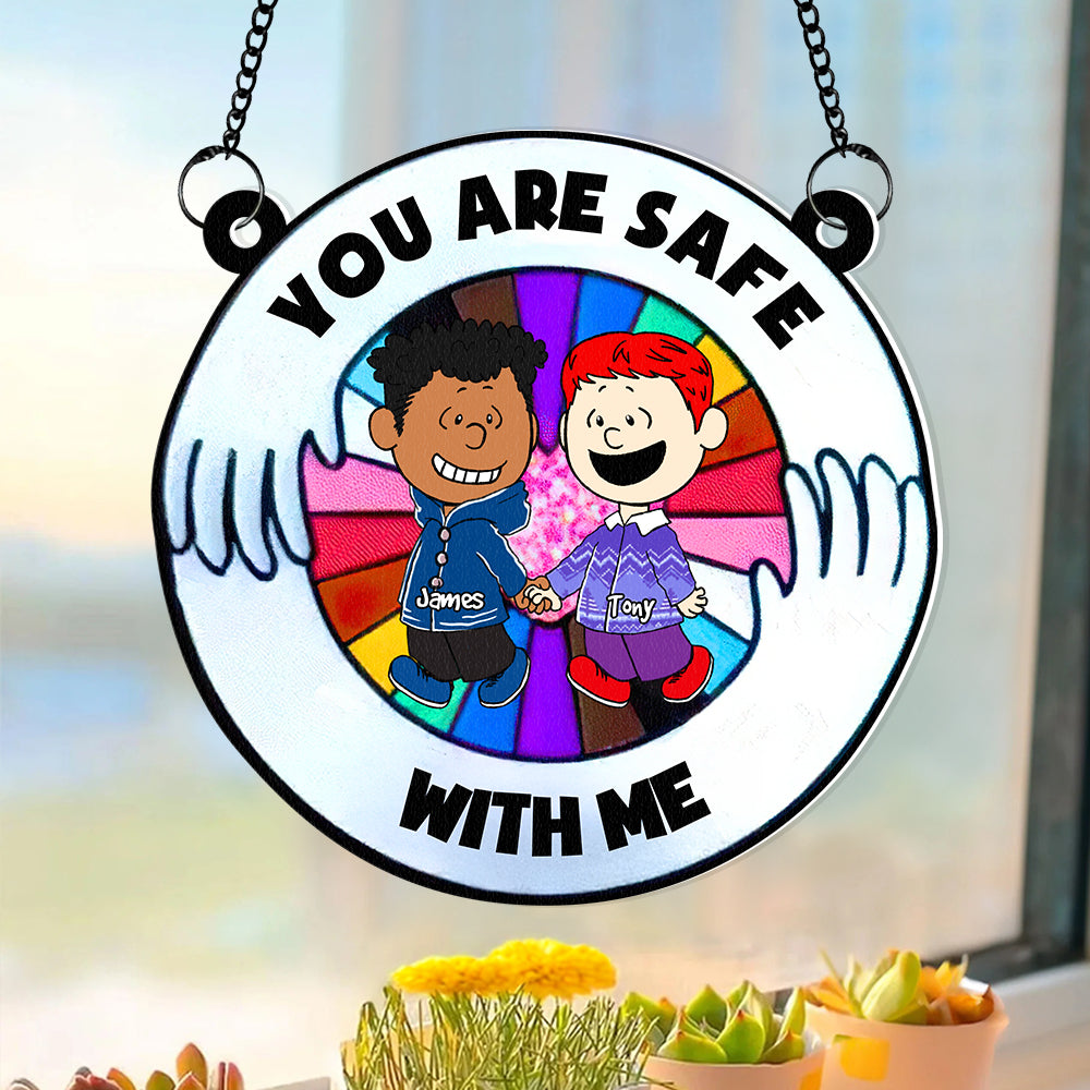 Personalized Gifts For Couple Suncatcher Ornament 02OHDT160125DA-Homacus