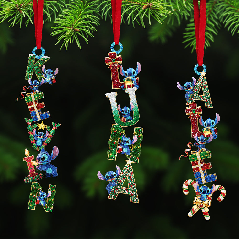 Alien Monster Alphabet Acrylic Ornament, Personalized Christmas Gifts 01ohta251025-Homacus