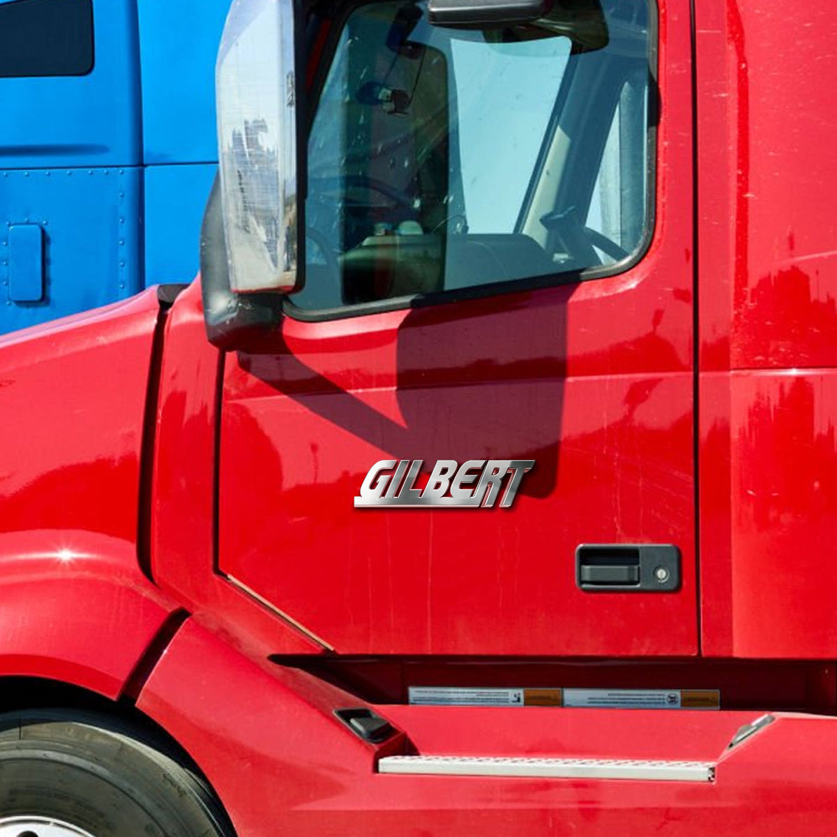 Semi-Truck Car 3D Letters Name Custom Metal Emblems With Double-sided Adhesive Tape 01huhu140825-Homacus